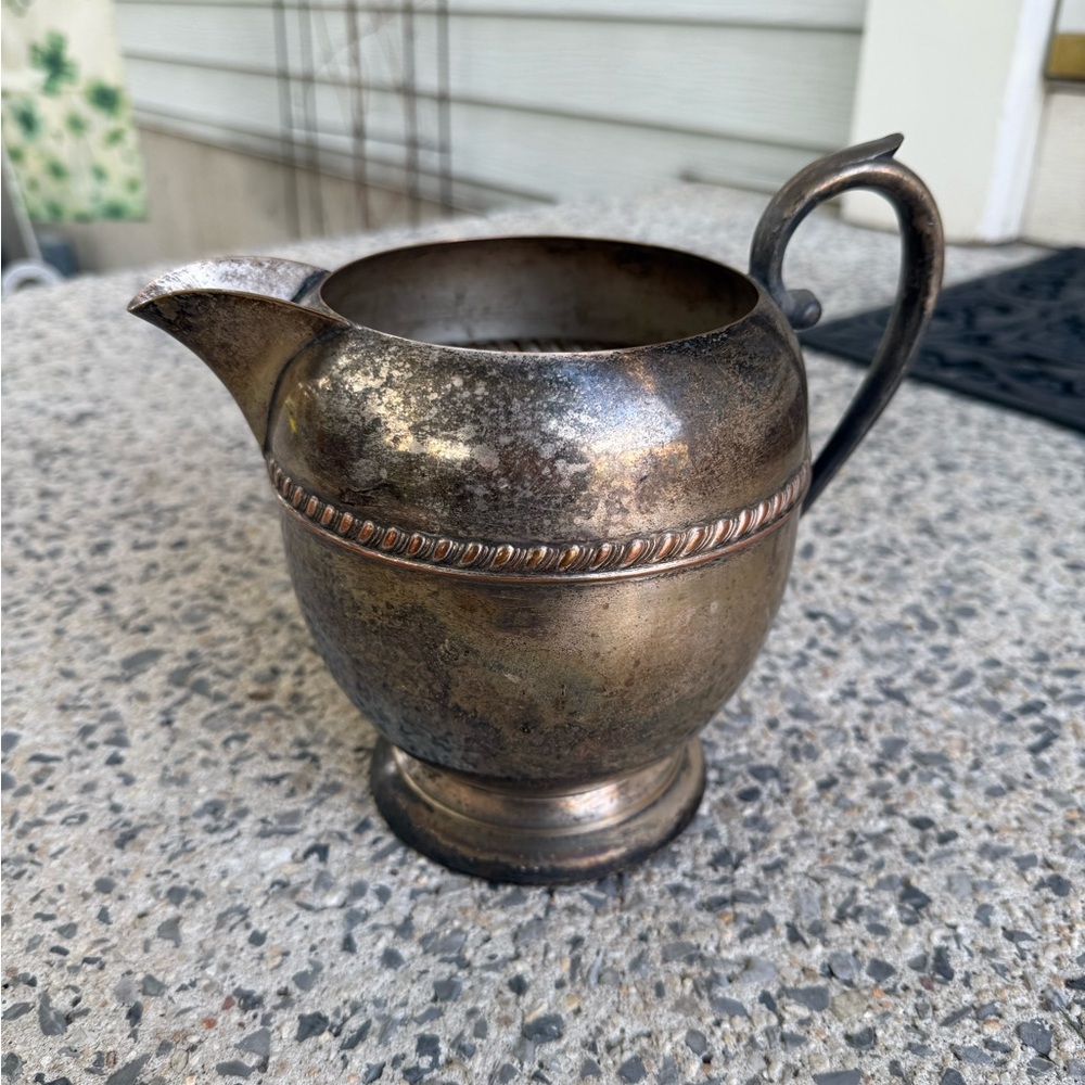 Antique Silver & Copper Pitcher